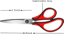 Office Scissors All Purpose - Comfort Grip Handle,Sharp X Blade,8-Inch Scisso...