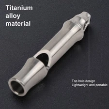 Titanium Whistle Portable Whistle Survival Whistle for Outdoor Sports