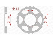 AFAM Standard Rear Steel Sprocket 116100 - 420 , 116100-62