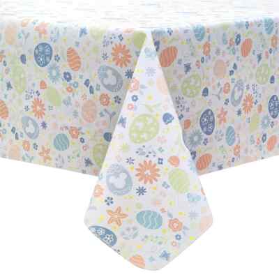 Celebrate Together  Easter Disney Mickey Mouse  Peva Tablecloth 60'' X 84''.