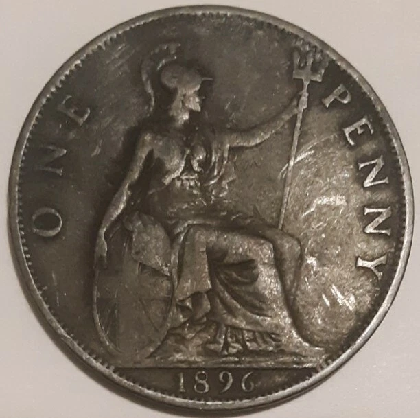 United Kingdom Large Penny (LOT: 4) 1896, 1918(Die Clash Error), 1945, 1967 - Image 4 of 4