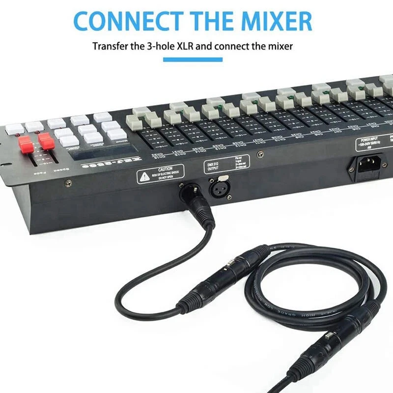 XLR Male to Female Microphone Cable Balanced 3 Pin Mic Connector Extension Cord - Image 3 of 4