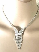 Beautiful Bridal crystal rhinestone set, crystal necklace, rhinestone necklace,