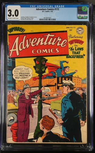 ADVENTURE COMICS #172 CGC 3.0 GOLDEN AGE 1952 GRADED COMIC BOOK | eBay