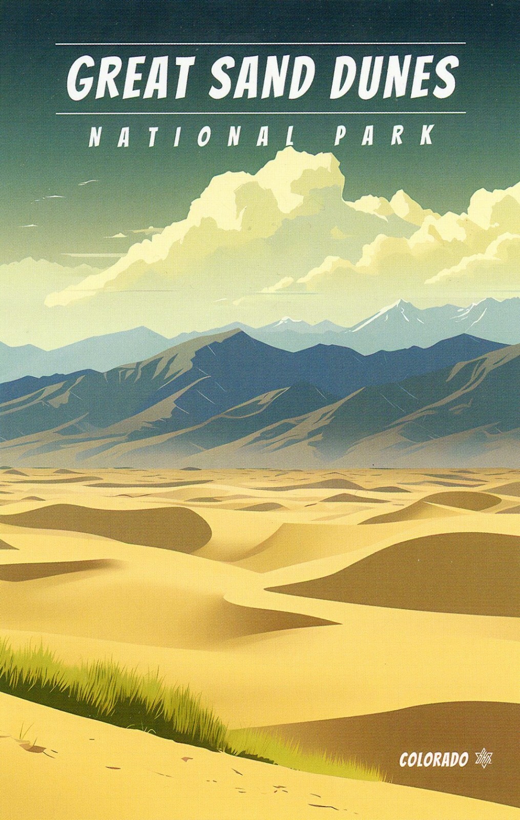 Great Sand Dunes National Park, Near Alamosa, Colorado --New POSTCARD