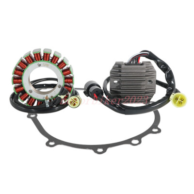 チャット用 2005-2008 Kawasaki ZX600 ZZR600 Stator Rectifier & Gasket 21003