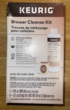 Keurig Brewer Cleanse Kit Descale Solution and Rinse Pods