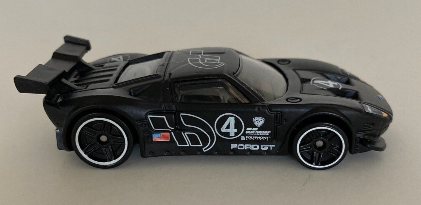 Year 2015 Hot Wheels PS Gran Turismo Series 1:64 Scale Die Cast Car 3/8 -  Black Sport Coupe FORD GT LM