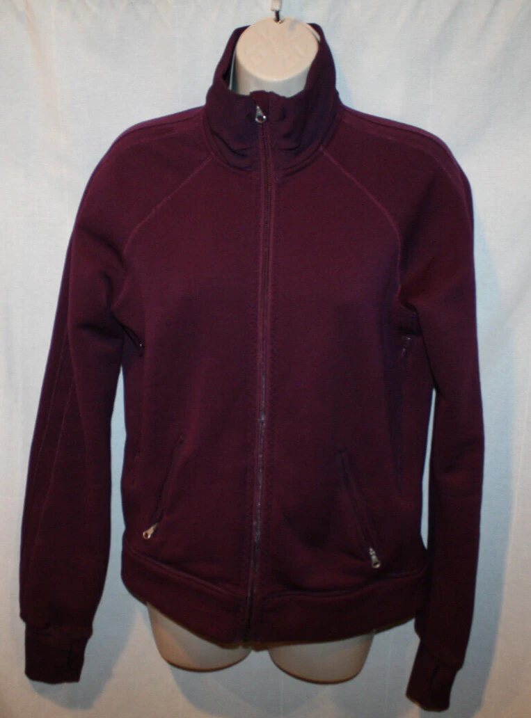 Womens burgundy fleece jacket cheap
