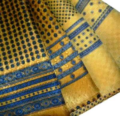 SEIDENSCHAL HERREN GELB MAN silk scarf KLASSISCHE DESIGNS SHOPANGEBOT SPEC
