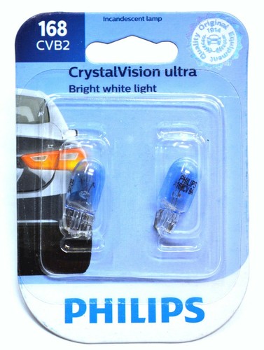 Philips Crystal Vision Ultra 168 5W Due Lampadine Luce Targa Alogena Adatta - Picture 5 of 12