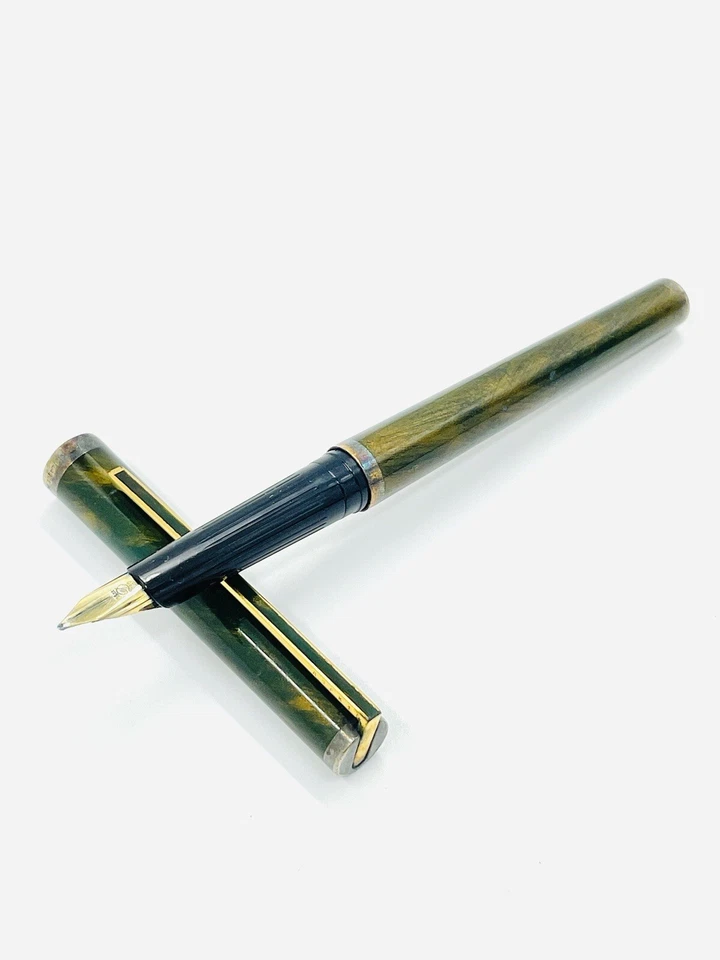 St Dupont Laque De Chine Vintage Füllfederhalter 18ct Goldfeder - Bild 3 von 4