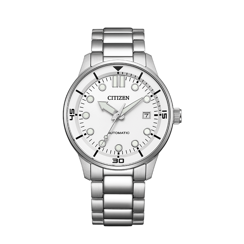 Citizen NJ0191-83A Automatic Stainless Steel White Dial Watch | eBay