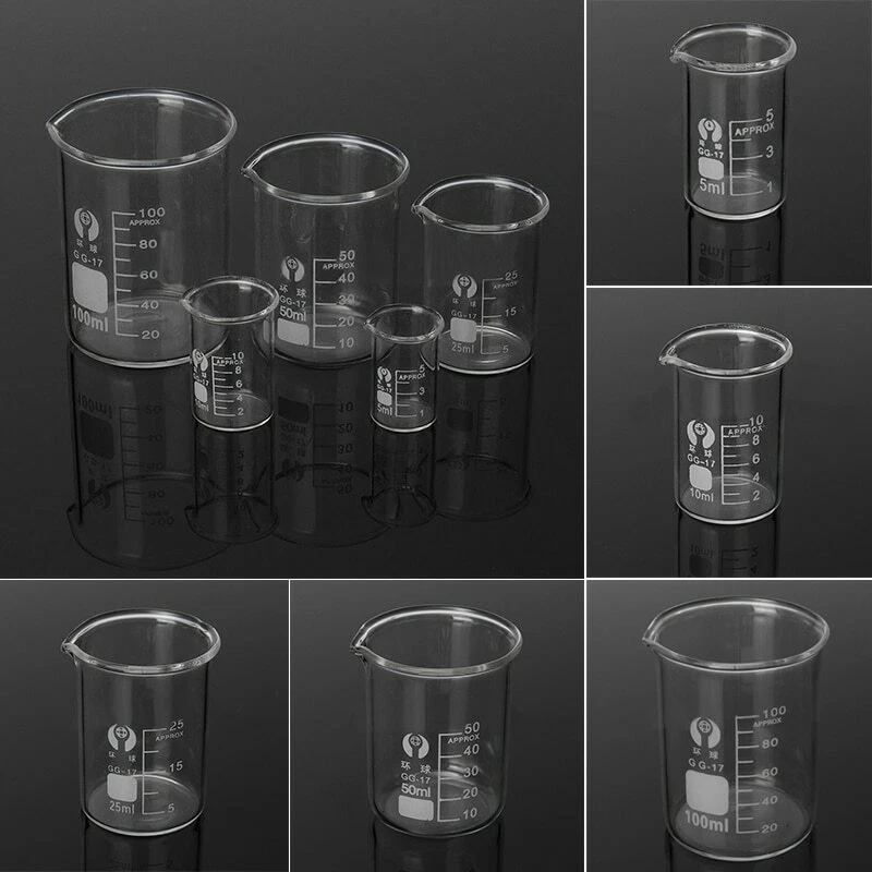 Glass Beaker Set 5-3000ml Borosilicate Glass Laboratory Measuring Glassware Scho - Image 4 of 4