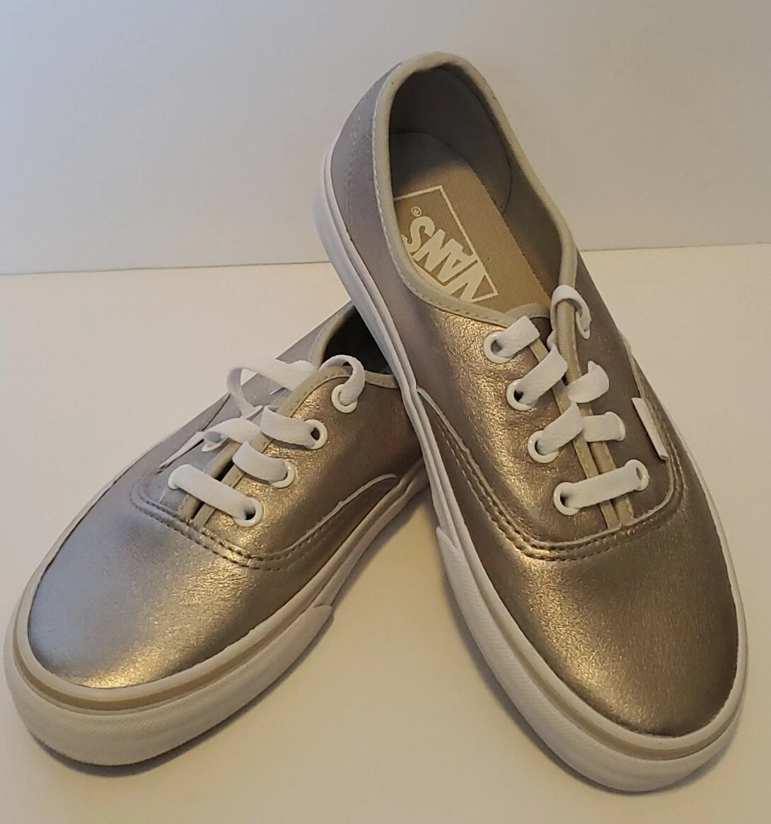 Vans sneakers womens gold deals