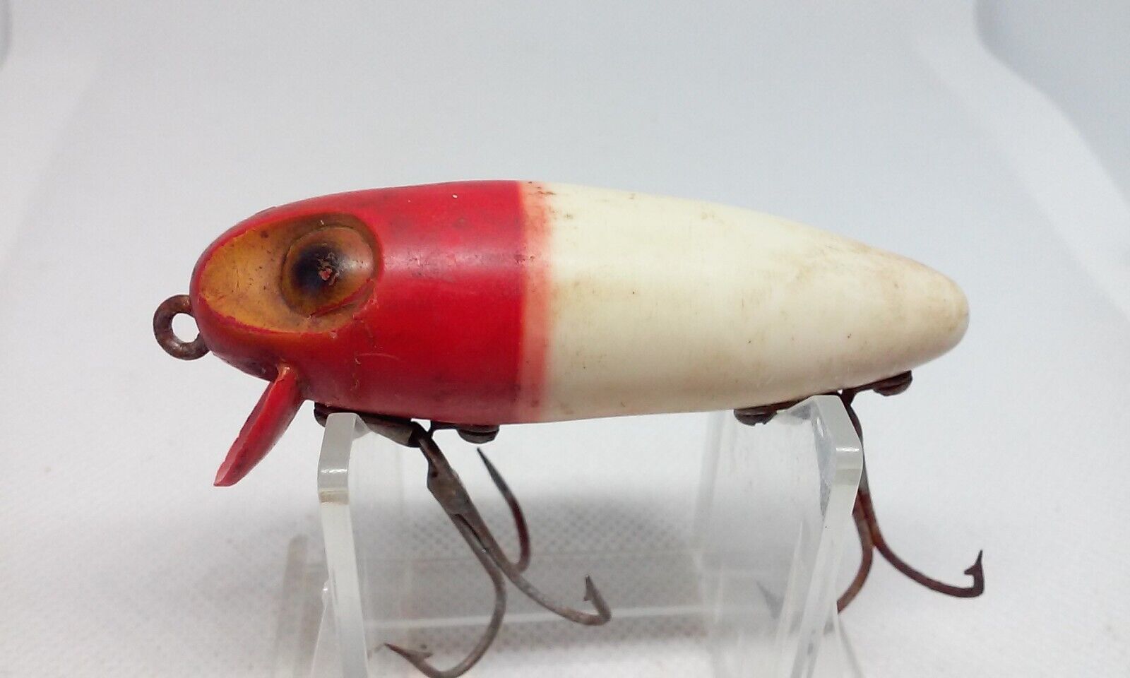 Vintage Wright & McGill Bug-A-Boo Red Head 2 3/4" Shallow Crankbait Fishing Lure