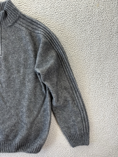 McDonald New Zealand Sweater Mens Large Possum Merino Wool Mulberry Silk Striped - Picture 2 of 11
