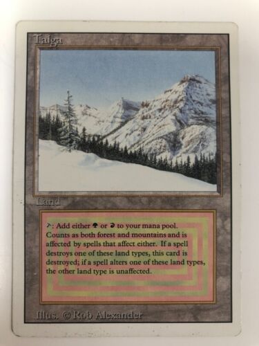 MTG 1x Taiga - Revised Edition 3rd Edition LP Magic the Gathering - 655 - Picture 1 of 2