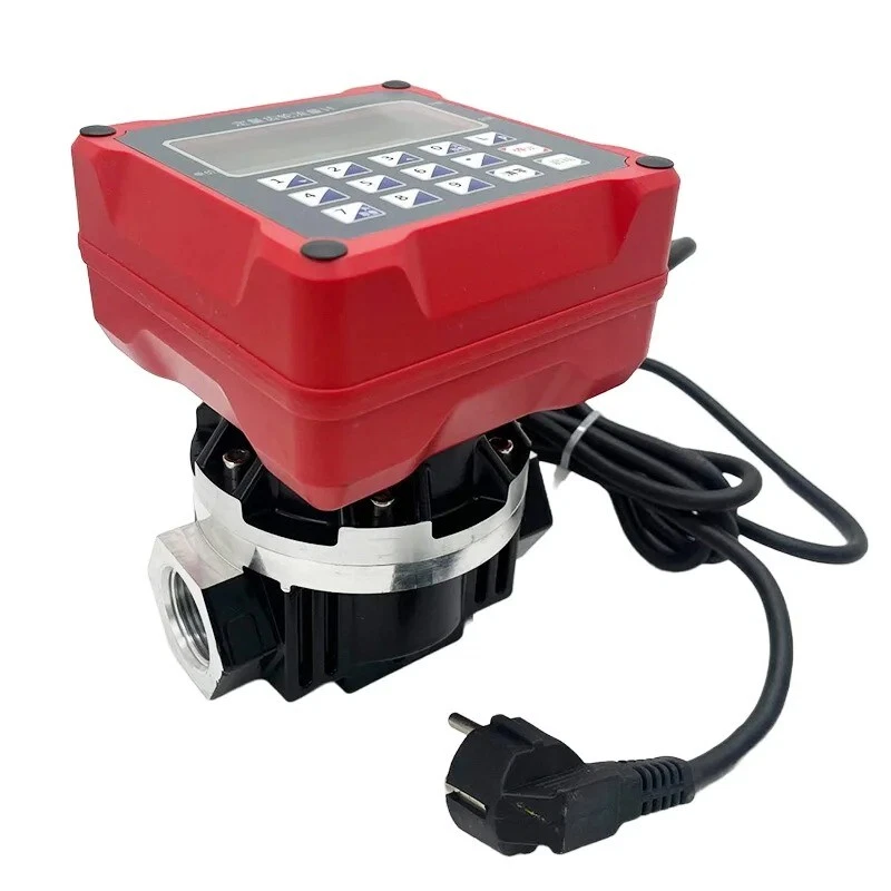 Engrenagem oval DC12v/ AC220v medidor de fluxo quantitativo de óleo predefinido F gasolina diesel OGM - Imagem 2 de 4