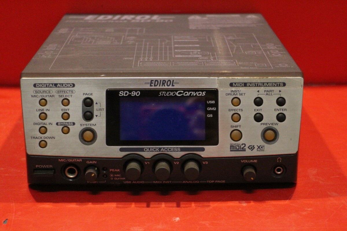 USED Roland Edirol SD-90 Studio Canvas MIDI Sound Module