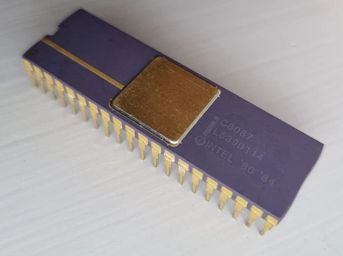 8087 Math Co-processor - Gold