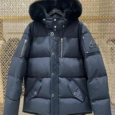 Moose Knuckles Women's Fur Collar Short Down Jacket