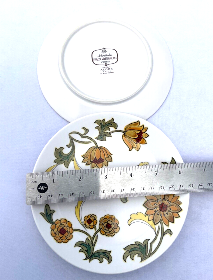 rare-1970-noritake-progression-china-japan-aloha-9023-dessert-plates