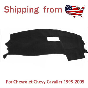 Black Dash Cover Mat Dashboard Cover Dashmat  for Chevy Cavalier 1995-2005