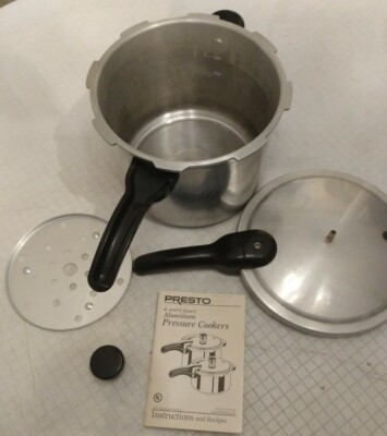 Presto Aluminum Pressure Cooker Canner 409A 6 quart w/ Jiggler
