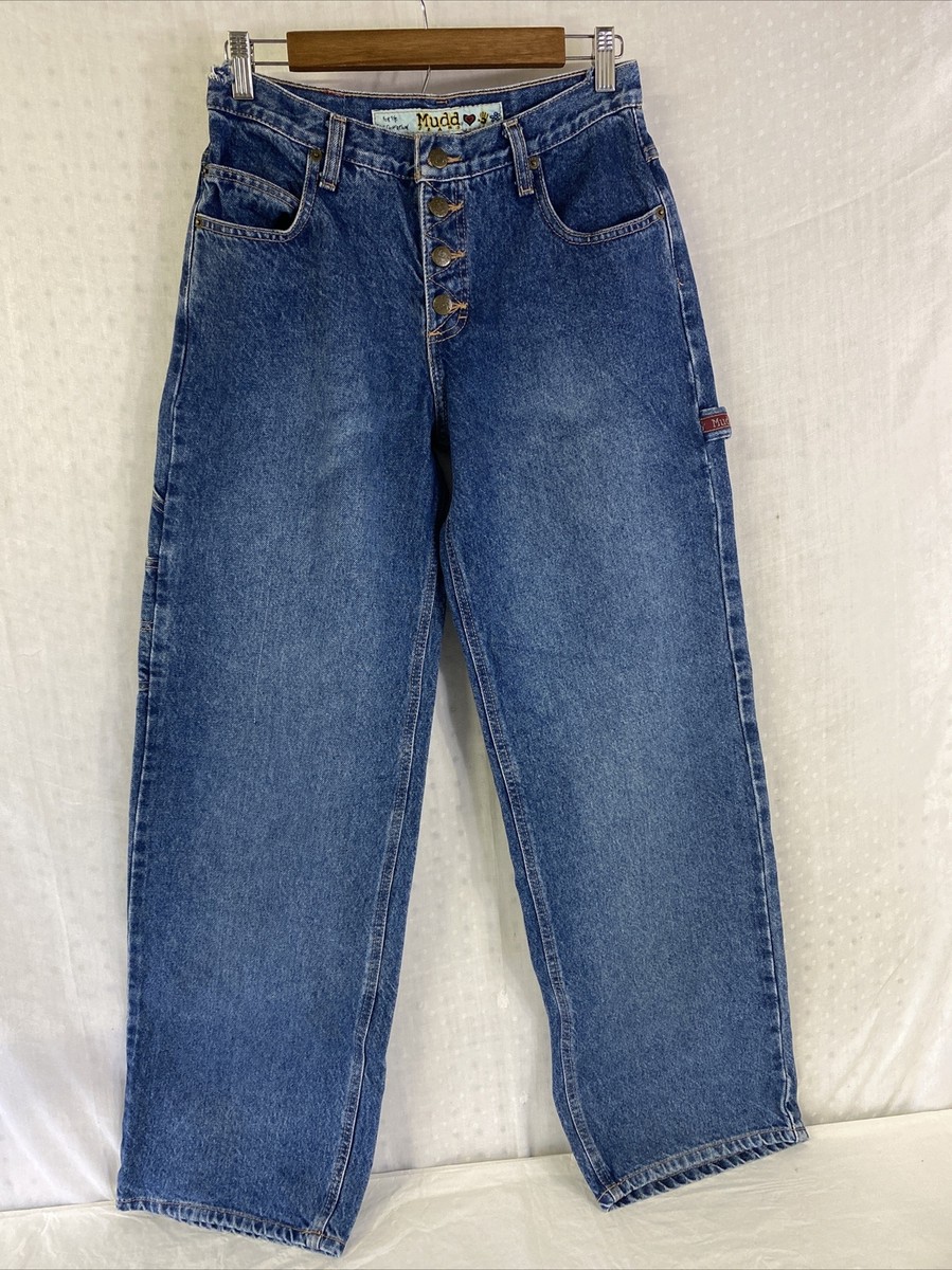 Vintage Mudd Wide Leg Cargo Jeans Button Fly Baggy Y2K 90s Vintage Mudd Wide Leg Cargo Jeans Button Fly Baggy Y2K 90s