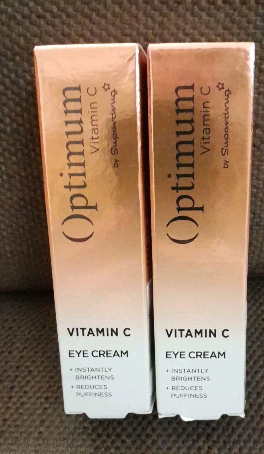 2x Superdrug Optimum Vitamin C Eye Cream 15ml Brightens New Free P&P