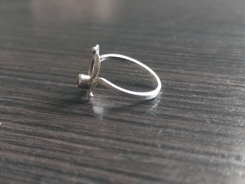 Anello argento 925 misura 8 originale sovietico vintage gioielli URSS Ucraina - Foto 3 di 9