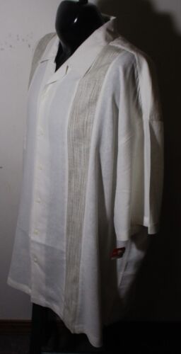 Men's SADDLEBRED Beige Tan "Big & Tall" Short Sleeve Shirt Size 3X NWT - Picture 4 of 6