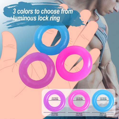 Silikon Penisringe Cockring Hodenring Prostata Massage Erektionsring Penisring - Bild 107 von 107