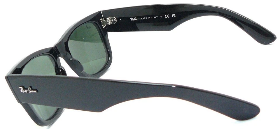 Ray Ban SONNENBRILLE SCHWARZ GRÜN WAYFARER RB 0840 901 MEGA 2132 BRILLE NEU 2140 - Bild 3 von 4