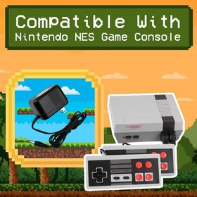 9V 1300mA AC Power Supply Adapter Fit for Nintendo NES Game Machine,Compatibl...