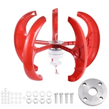 5 Blades 1200W Wind Turbine Generator Kit DC12V/24V Charger Controller Home Powe