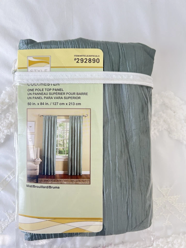 Style Selections Colchester One Pole Top Panel 50 X 84 inch, Mist (Item 292890) - Image 3 of 4