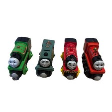 Thomas The Train  Friends Magnetic Wooden Trains Lot Of 4