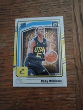2024-25 Panini Donruss Optic Rated Rookie Cody Williams #298 Utah Jazz