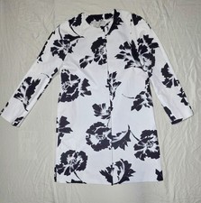 Hobbs London Black and White Floral Coat US 4/UK 8 - Excellent
