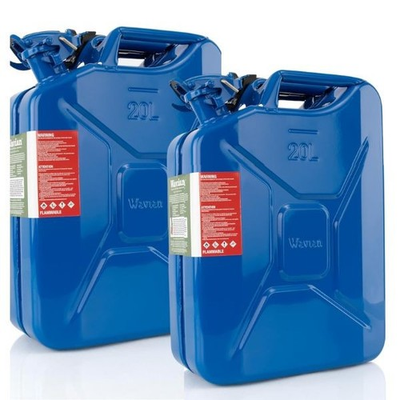 #ad Wavian USA Authentic NATO Jerry Can 20L Blue EPA amp; CARB Compliant 2 Pack $239.98