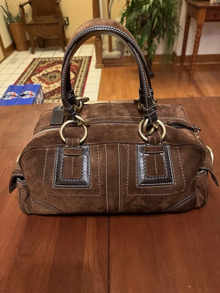 Coach Suede Satchel Bags & Handbags for Women for sale | eBay