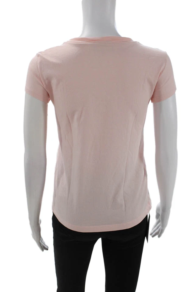 Fendi Girls Cotton Graphic Print Short Sleeve T-Shirt Top Pink Size 12 - Image 3 of 4