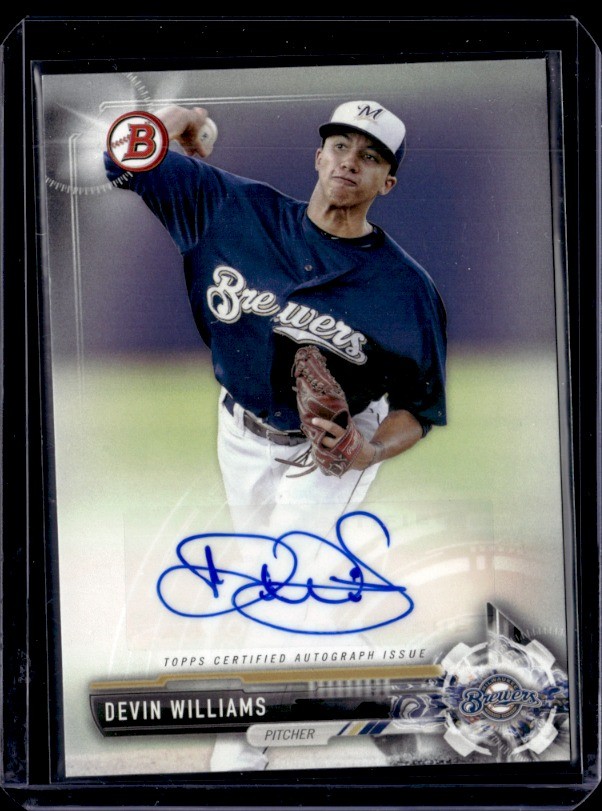 2017 Bowman #PA-DW Devin Williams Paper Prospect Autographs
