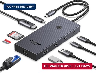 UGREEN Revodok Pro 9 in 1 USB C Hub Gigabit Ethernet Adapter 4K@60Hz HDMI