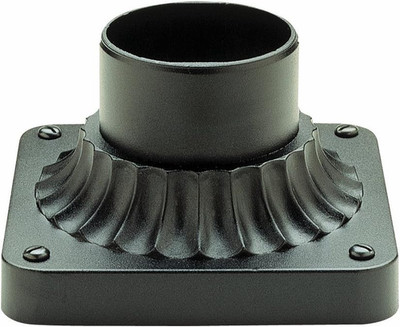 Lighting 100 Bk Outdoor Canby 5.5'' Post Base Mount Black 3'' Diameter At