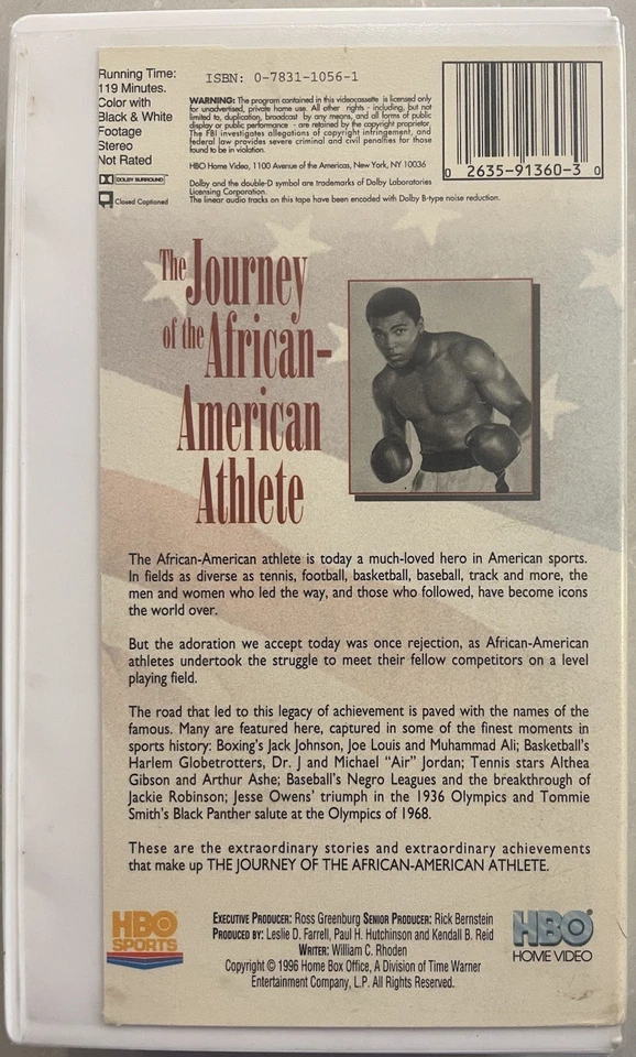 The Journey Of The African-American Athlete VHS            HBO Presents Foto 4 de 4