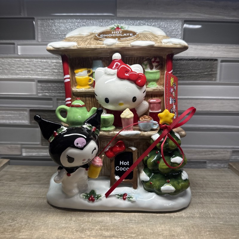 Blue Sky Clayworks Hello Kitty & Friends Christmas Hot Chocolate Stand Ceramic