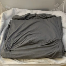 Box Spring Cover Soft Fitted Easy On Off Queen Sized Polyester Microfiber Gray